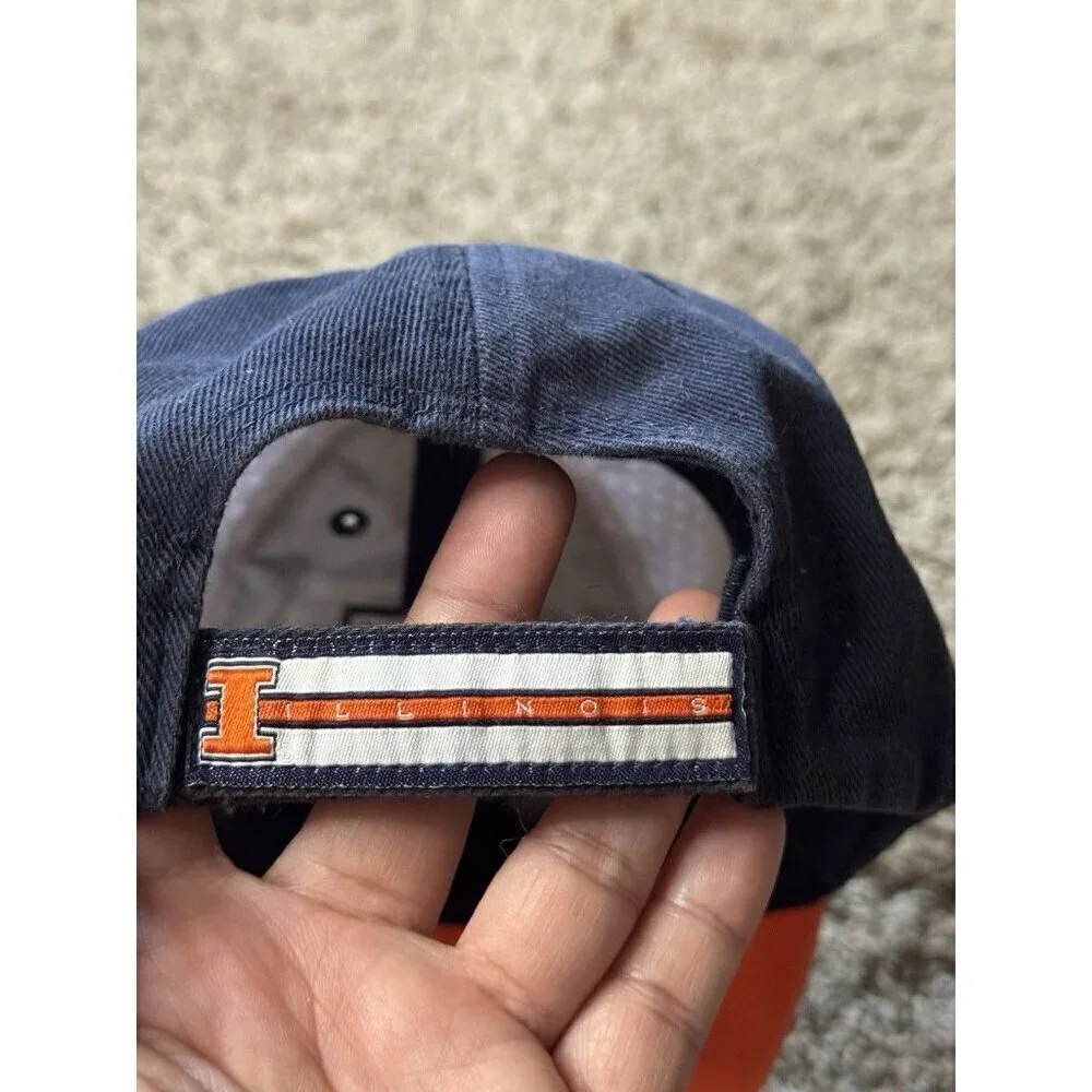 University Of Illinois Fighting Illini Cap Hat Navy White Orange Youth